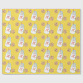 ワンスイートクッキーカスタム誕生日 ラッピングペーパー (フラット)