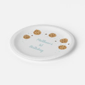 ワンスイートクッキーファースト誕生日 ペーパープレート (アングル)