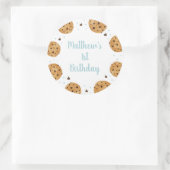 ワンスイートクッキーファースト誕生日 ラウンドシール (バッグ)