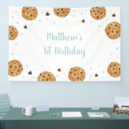 ワンスイートクッキーファースト誕生日 横断幕 (トレードショー)