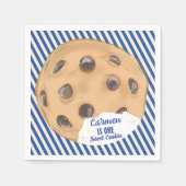 ワンスイートクッキーブルーボーイズ最初の誕生日 スタンダードカクテルナプキン (正面)