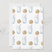 ワンスイートクッキー&ミルクガールファースト誕生日 招待状 (裏面)