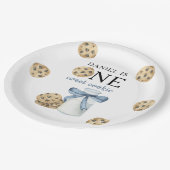 ワンスイートクッキー&ミルクファースト誕生日 ペーパープレート (アングル)