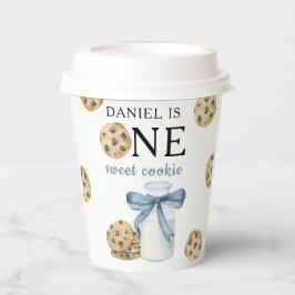 ワンスイートクッキー&ミルクファースト誕生日 紙コップ