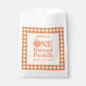 ワンスイートピーチオレンジ第1誕生日パーティー フェイバーバッグ (正面)