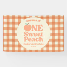 ワンスイートピーチオレンジ第1誕生日パーティー