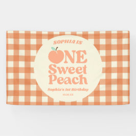 ワンスイートピーチオレンジ第1誕生日パーティー 横断幕