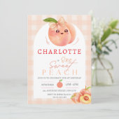 ワンスイートピーチガール1さいのおたんじょうび 招待状 (スタンド正面)