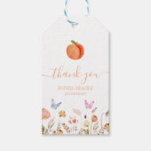 ワンスイートピーチガール1st誕生日 ギフトタグ (正面)