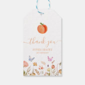 ワンスイートピーチガール1st誕生日 ギフトタグ (裏面)