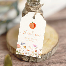 ワンスイートピーチガール1st誕生日 ギフトタグ