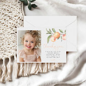 ワンスイートピーチガール1st誕生日 サンキューカード