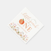 ワンスイートピーチガール1st誕生日 スタンダードカクテルナプキン (角)