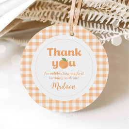 ワンスイートピーチガール1st誕生日 フェイバータグ