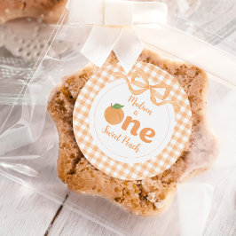 ワンスイートピーチガール1st誕生日 ラウンドシール