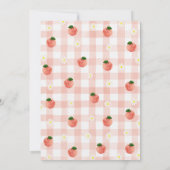 ワンスイートピーチバースデー 招待状 (裏面)