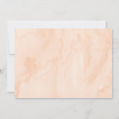 ワンスイートピーチファースト誕生日 招待状 (裏面)