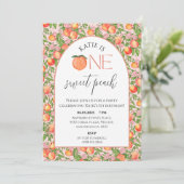 ワンスイートピーチ最初の誕生日パーティー 招待状 (スタンド正面)