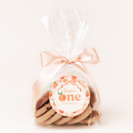 ワンスイートピーチ誕生日シール ラウンドシール