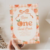 ワンスイートピーチ誕生日招待状 招待状