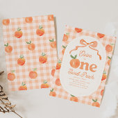 ワンスイートピーチ誕生日招待状 招待状