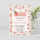 ワンスイートピーチ誕生日 招待状 (スタンド正面)