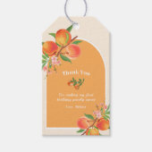 ワンスイートピーチ1stバースデーギフトラベル ギフトタグ (正面)