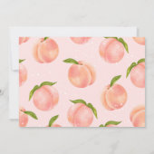 ワンスイートピーチ1stバースデーフォト招待状 招待状 (裏面)