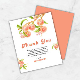 ワンスイートピーチ1st誕生日サンキューカード