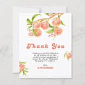 ワンスイートピーチ1st誕生日サンキューカード (正面)