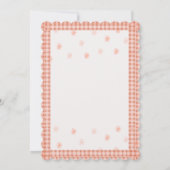 ワンスイートピーチ | 最初の誕生日招待状 招待状 (裏面)