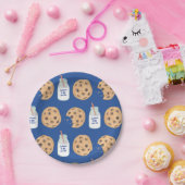 ワンスイートボーイクッキーパターンファースト誕生日 ペーパープレート (パーティー)