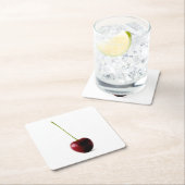 ワンスウィートさくらんぼコースタクナ スクエアペーパーコースター (インサイチュ)