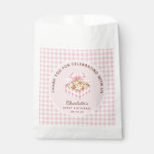 ワンスウィートクッキーガールファースト誕生日パーティー フェイバーバッグ (正面)