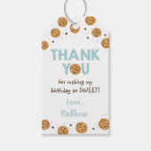 ワンスウィートクッキー最初の誕生日ありがとう ギフトタグ (正面)