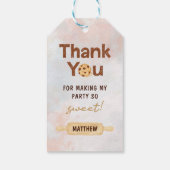ワンスウィートクッキー最初の誕生日パーティー ギフトタグ (裏面)