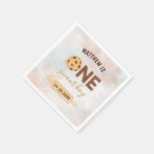 ワンスウィートクッキー最初の誕生日パーティー スタンダードカクテルナプキン (角)