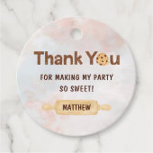 ワンスウィートクッキー最初の誕生日パーティー フェイバータグ (正面)