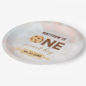 ワンスウィートクッキー最初の誕生日パーティー ペーパープレート (アングル)