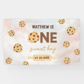 ワンスウィートクッキー最初の誕生日パーティー 横断幕 (横)