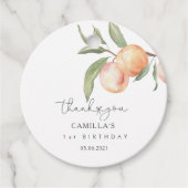 ワンスウィートピーチ1st誕生日 フェイバータグ (正面)