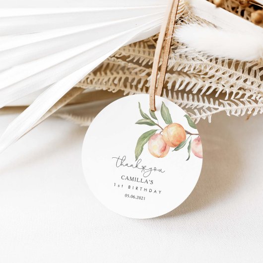 ワンスウィートピーチ1st誕生日 フェイバータグ