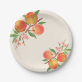 ワンスウィートピーチ1st誕生日 ペーパープレート (正面)