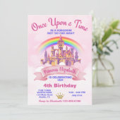 ワンスオンアタイムズプリンセスキャッスル誕生日 招待状 (スタンド正面)