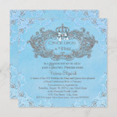 ワンスオンザタイムシンデレラプリンセス誕生日 招待状 (正面/裏面)