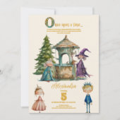 ワンスオンザタイムフェアユタレ誕生日 招待状 (正面)