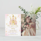 ワンスオンザタイムプリンセスキャッスルガール誕生日 招待状 (スタンド正面)