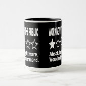 ワンスターのレビュー ブラック マグカップ (中央)