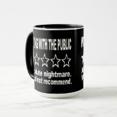 ワンスターのレビュー ブラック マグカップ (正面左)