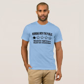 ワンスターのレビュー ブルー Tシャツ (正面フル)